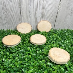 자작나무 나무 편 원형 10개 1set 컵받침 DIY 교구용 공예용